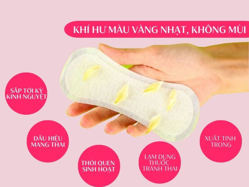 khí hư màu vàng nhạt