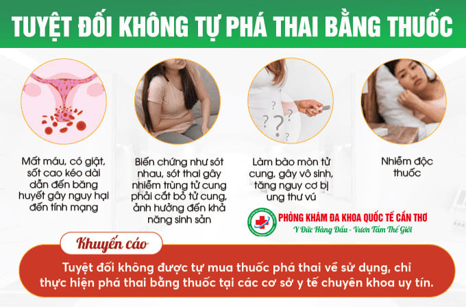 tuyệt đối không tự phá thai bằng thuốc tại nhà