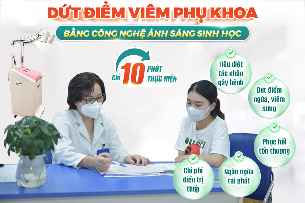 trị dứt điểm bệnh viêm phụ khoa